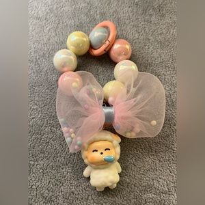 WHITE SHEEP phone/key or bag charm